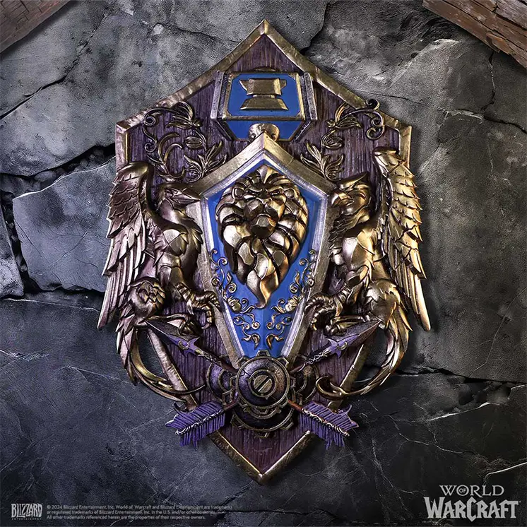 World of Warcraft Alliance Wall Plaque 1 World of Warcraft Alliance Wall Plaque