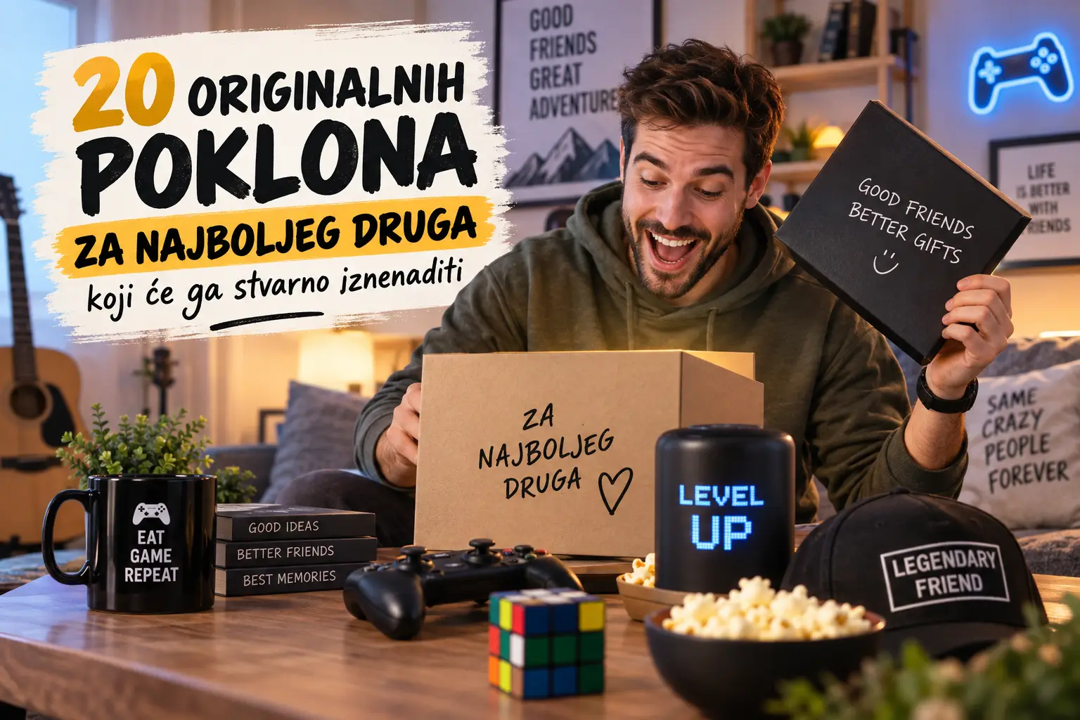 20 originalnih poklona za najboljeg druga koji će ga stvarno iznenaditi
